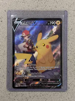 Pokemon Lost Origin Full Art Pikachu V TG16/TG30 Trainer Gallery Near Mint - Image 1