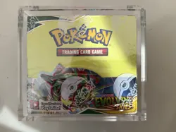 Pokemon Evolving Skies Booster Box Sword & Shield FACTORY SEALED in acrylic case - Image 1