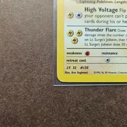 Lt. Surge's Jolteon - Pokemon Gym Challenge 028/132 Rare - Image 4
