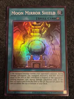 Yugioh Super Rare Moon Mirror Shield OTS Tournament Pack 29 OP29-en008 NM - Image 1