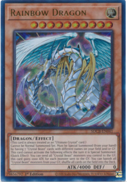 Yu-Gi-Oh! - Rainbow Dragon - SDCB-EN041 - Ultra Rare - 1st Ed - NM/M - NEW - Image 1