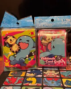 Pokemon Center Japan Card Sleeves & Deck Box Case Mimikyu Wobbuffet New - Image 1