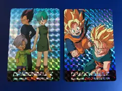 2001 DBZ Dragon Ball Z Hero Collection Lot of 5 Foil Holo Cards 239 240 233 236 - Image 2