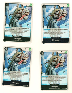 Set Of 4 Stronger OP09-089 UC Emperors Of The New World One Piece Trading Card - Image 1