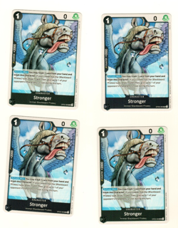 Set Of 4 Stronger OP09-089 UC Emperors Of The New World One Piece Trading Card - Image 3
