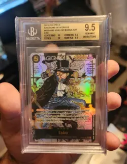 One Piece Card Game Sabo Manga Alt Art OP04-083 BGS 9.5/PSA 10 - Image 1