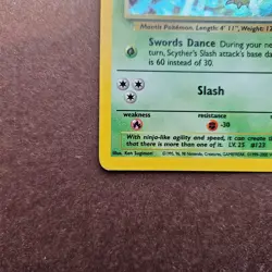 Scyther 17/130 Pokemon Base Set 2 Holo Rare Card - MP - Image 4