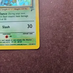 Scyther 17/130 Pokemon Base Set 2 Holo Rare Card - MP - Image 5