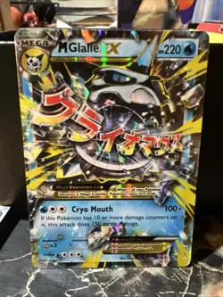 Pokemon TCG Mega-Glalie-EX Holo Rare Card Breakthrough 35/162 - Image 1