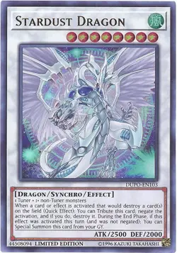 Yu-Gi-Oh Card - DUPO-EN103 - STARDUST DRAGON (ultra rare holo) - NM/Mint - Image 1
