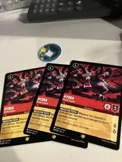 Disney Lorcana Into the Inklands - Hydra - Deadly Serpent LEGENDARY Card x3 - Image 1