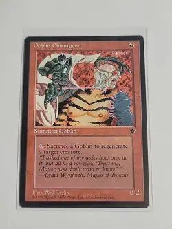 Goblin Chirurgeon Fallen Empires NM Red Common MAGIC MTG CARD Phil Foglio - Image 1
