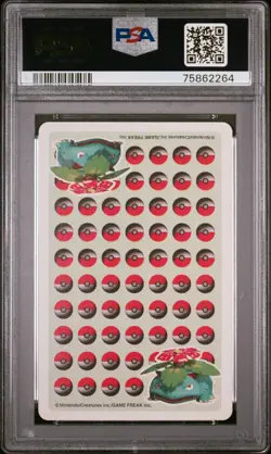 1998 POKEMON STADIUM GREEN VERSION PLAYING CARDS QUEEN OF SPADES IVYSAUR PSA 10 - Image 2
