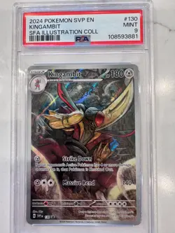 PSA 9 Kingambit SVP130 Full Art Black Star Promo Shrouded Fable Pokemon Card - Image 1