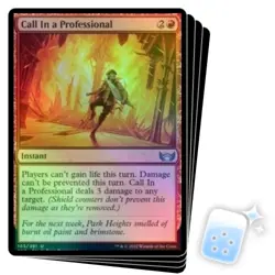 FOIL CALL IN A PROFESSIONAL X4 Streets Of New Capenna SNC Magic MTG MINT CARD - Image 1
