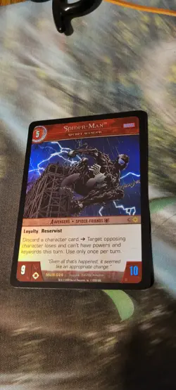 VS System TCG - Spider-Man, Secret Avenger - Marvel Universe MUN-026 Foil Card - Image 1