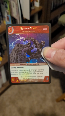 VS System TCG - Spider-Man, Secret Avenger - Marvel Universe MUN-026 Foil Card - Image 2