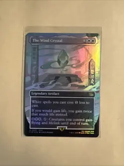 MTG The Wind Crystal FIN 0330 R NM FOIL Borderless - Image 2