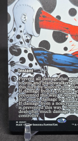 MTG Magic The Gathering Marvel's Spider-Man Comeuppance Mythic 0001 Regular - Image 2