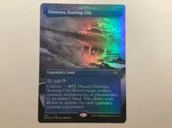 MTG Kamigawa Neon Dynasty OTAWARA, SOARING CITY Borderless Foil NM (0021BIN) - Image 1