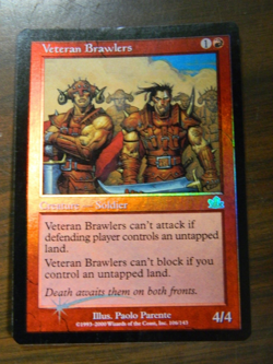 MTG Prophecy FOIL Rare Veteran Brawlers Excellent - NM Condition - Image 1