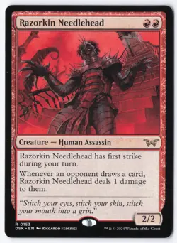 Razorkin Needlehead R Duskmourn: House of Horror 153 NM - Image 1