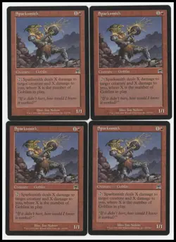 Sparksmith x4 #235 Onslaught MTG Near Mint Common - Image 1