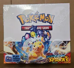 Pokemon Scarlet & Violet TCG Surging Sparks Booster Box-FACTORY SEALED 36 Packs - Image 1