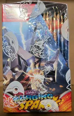 Pokemon Scarlet & Violet TCG Surging Sparks Booster Box-FACTORY SEALED 36 Packs - Image 4