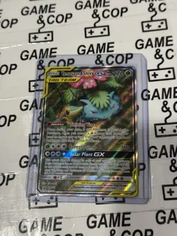 Pokemon TCG Venusaur & Snivy GX SM Black Star Promo SM229 Holo Promo TOP LOADER - Image 1