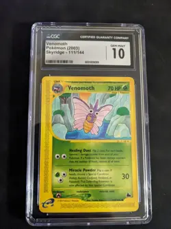 Venomoth Pokemon (2003) Skyridge Non-Foil #111/144 CGC 10 Gem Mint TCG - Image 1