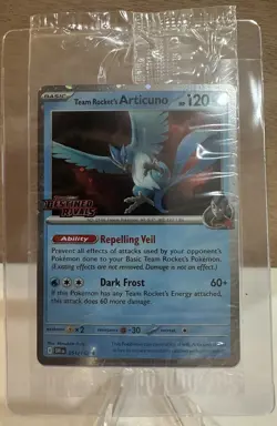 1x🌀Team Rocket's Articuno 51/182 Pokemon Destined Rivals Stamped Promo Best Buy - Image 1