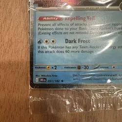 1x🌀Team Rocket's Articuno 51/182 Pokemon Destined Rivals Stamped Promo Best Buy - Image 3