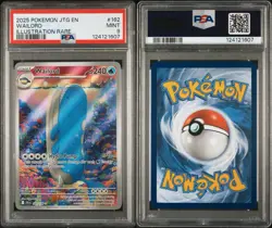 2025 POKEMON JTG EN-JOURNEY TOGETHER ILLUSTRATION RARE #162 WAILORD PSA 9 - Image 3