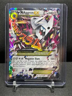 M Aggron EX 94/160 Ultra Rare Holo Pokemon 2015 XY Primal Clash - MP - Image 1