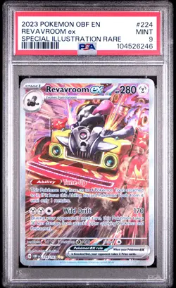 2023 POKEMON OBF EN-OBSIDIAN FLAMES SPECIAL ILLUSTRATION RARE REVAVROOM EX PSA 9 - Image 1