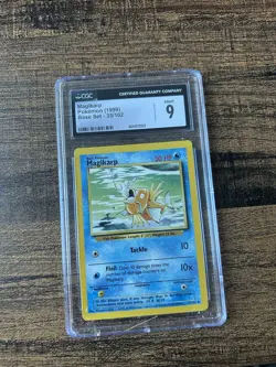 Pokemon Magikarp Base Set Unlimited #35 CGC 9 Mint - Image 1