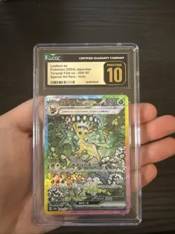 Pokemon Leafeon EX SAR 200/187 SV8a Terastal Festival Japanese CGC Pristine 10 - Image 3
