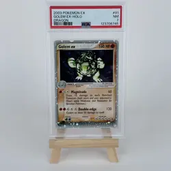 Pokemon TCG Golem ex 2003 EX Dragon 91/97 Holo Rare EX PSA 7 - Image 1