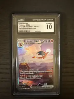 2023 Pokemon Charizard EX Special Illustration Rare 199/165 CGC GEM MINT 10 - Image 1