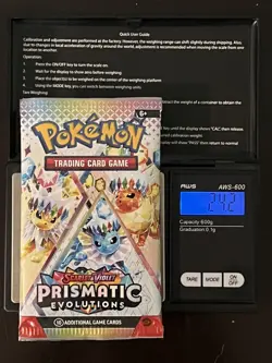 Pokemon TCG Prismatic Evolutions Very Heavy Pack 24 g+ God Pack!U Description* - Image 1