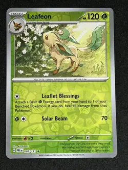 Leafeon #005/131 SV: Prismatic Evolutions Reverse Holo Pokemon TCG - Image 1