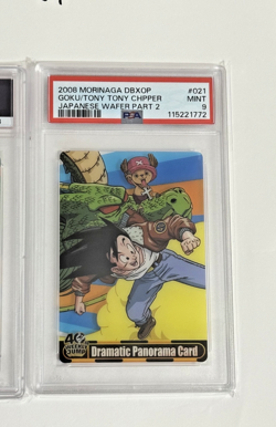 One Piece Dragon Ball Morinaga Wafer 40th Anniversary Card Japan set PSA10 PSA9 - Image 4