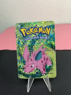 Nidorino #33 - Vintage Vending Machine Prism Sticker 2000 - Pokemon Card - Image 1