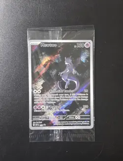 SEALED Mewtwo SVP 052 Scarlet Violet 151 Promo Illustration Rare Pokemon Card - Image 1