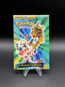 Pokemon Mr. Mime & Alakazam 2000 Vintage Post Card Navarrete Peru Us Seller - Image 1
