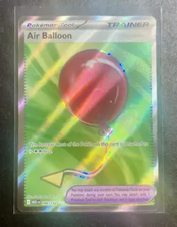 Pokemon TCG Mega Evolution Air Balloon 166/132 Secret Rare Near Mint NM Card - Image 1