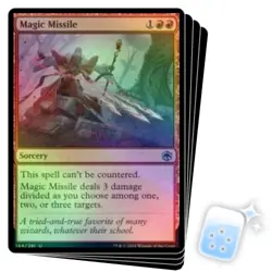 FOIL MAGIC MISSILE X4 Adventures In The Forgotten Realms AFR Magic MTG MINT CARD - Image 1