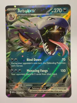 Arbok ex 024/165 S&V 151 (MEW) NM Double Rare Pokemon Card - Image 1
