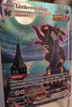 *Custom-made*HighQuality,Umbreon Vmax,Textured"Display Card" - Image 2
